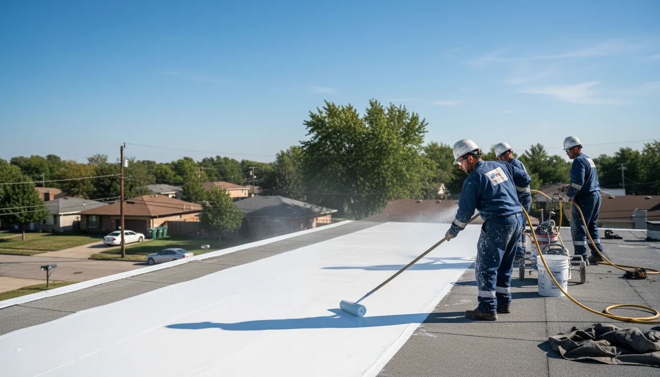 Commercial roof coating in Virgil, KS near me